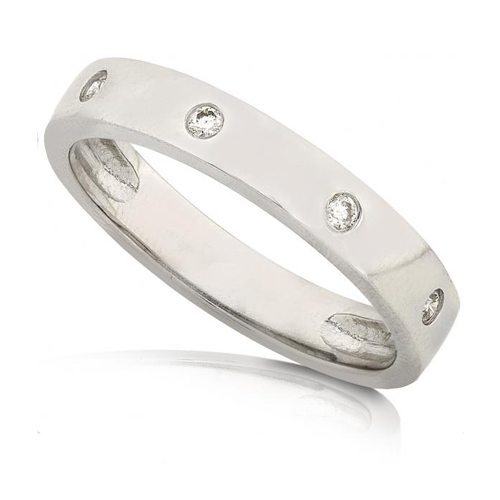 Diamond Wedding Bandin Platinum 1/6ct TW