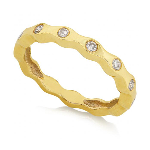 Round Diamond Bandin 14k Yellow Gold 1/4ct TW