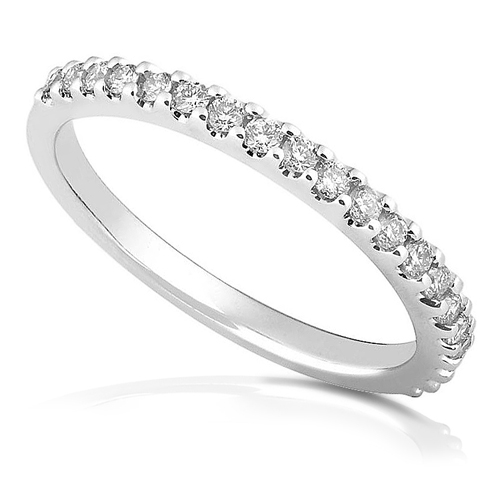 Diamond Anniversary Band in 14k White Gold 1/4ct TW