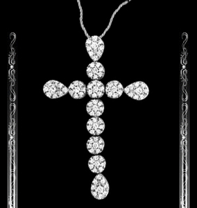 Women's Diamond Cross Pendant