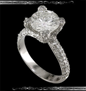 Ladies' Engagement Ring in Platinium